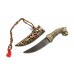 Dagger Knife Steel Blade Brass handle tiger face 4.8 inch